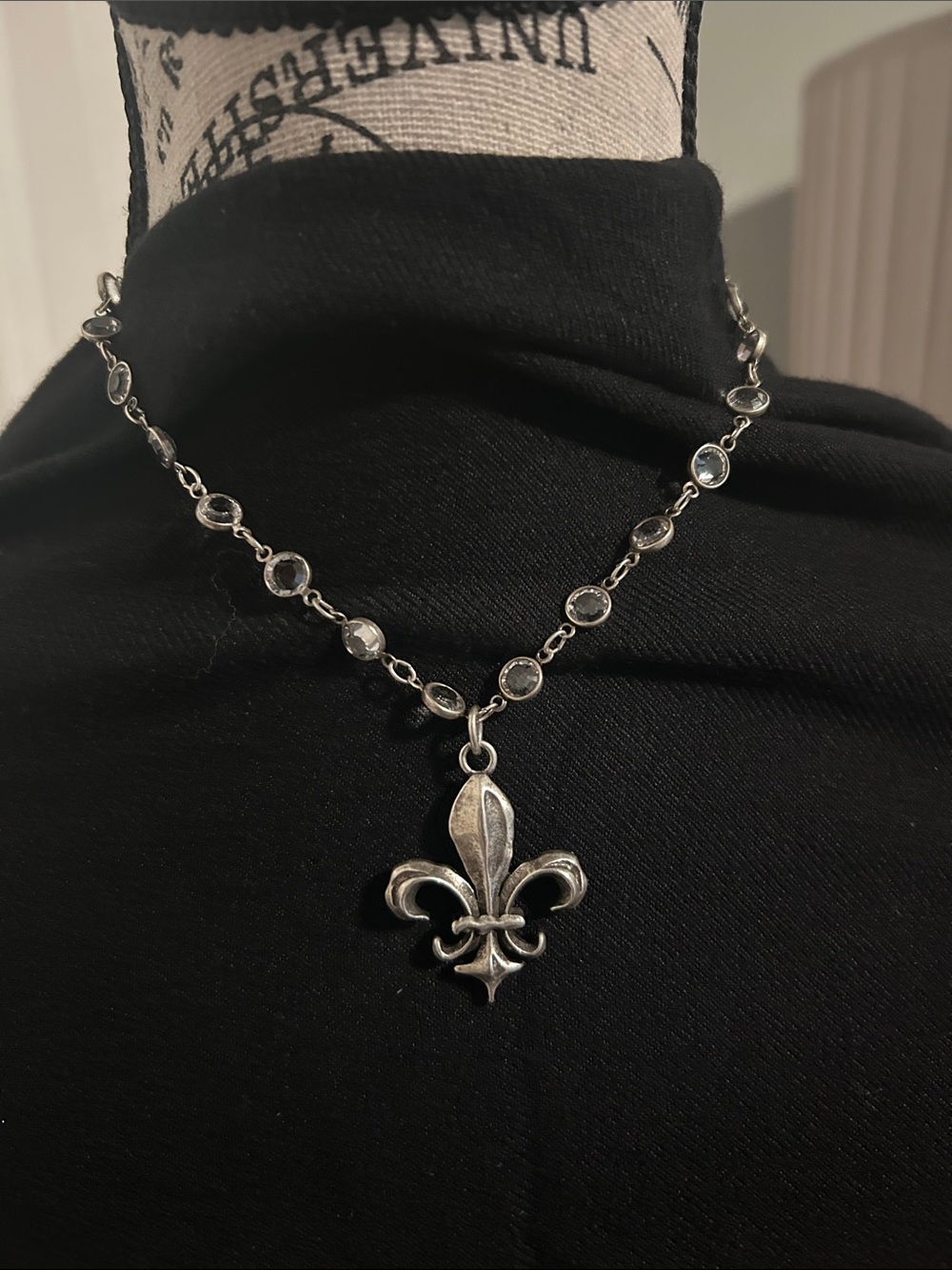 Fleur-de-Lis Charlotte Pendant Necklace by French Kande